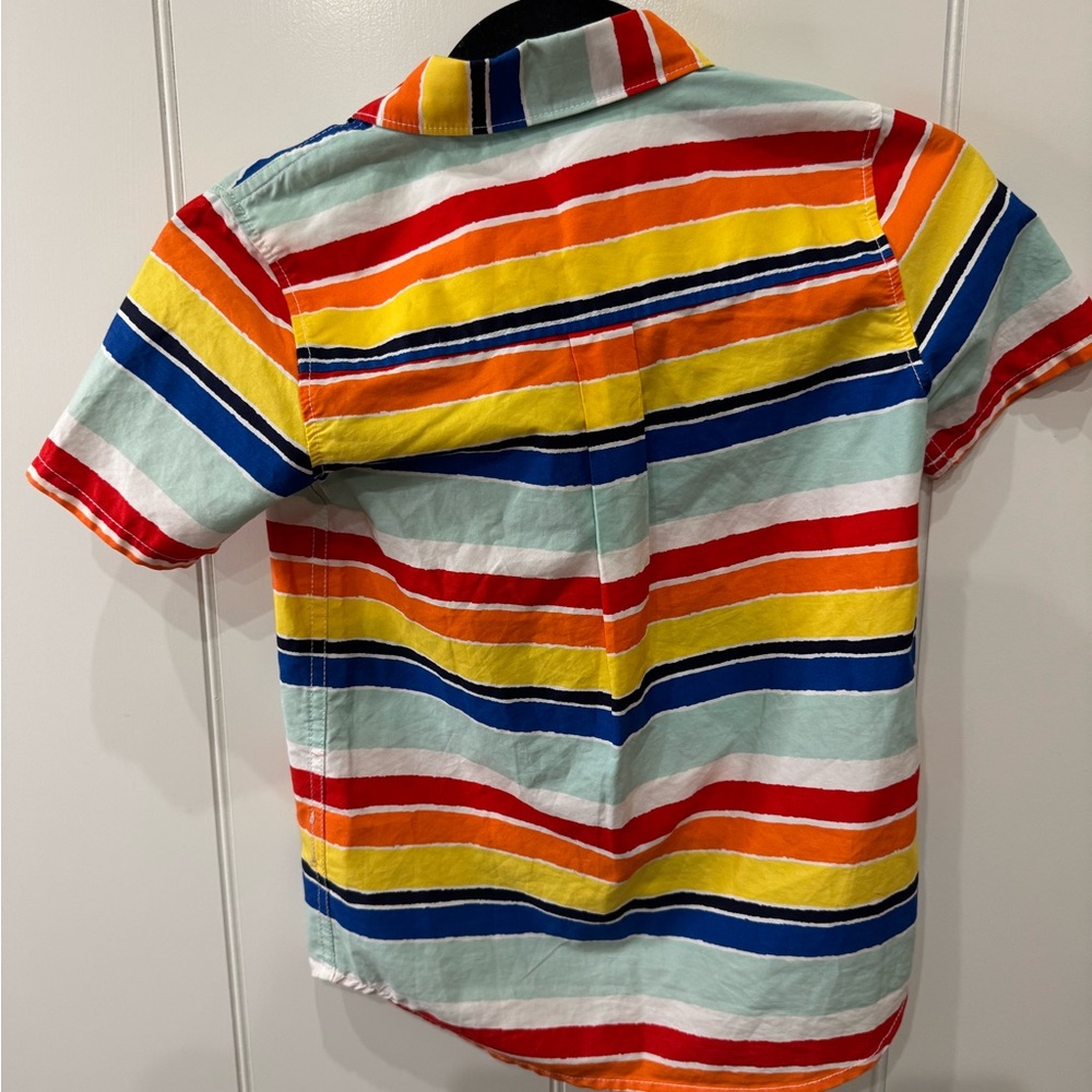 Hanna Andersson Multicolor Striped Button Down Shirt